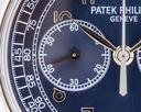 Patek Philippe 5070 Platinum Blue Dial Chronograph UNPOLISHED FULL SET Ref. 5070P