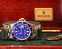 Rolex Rolex Submariner 16618 LAPIZ LAZULI 18K Yellow Gold FULL SET WOW Ref. 16618 LAPIS