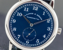 A. Lange and Sohne 1815 206.027 Blue Dial 18k White Gold 36MM Ref. 206.027