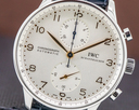 IWC Portuguese Chronograph SS Silver Dial / Gold Numerals Ref. IW371445