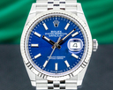 Rolex Datejust Blue Stick Dial / Jubilee Bracelet Ref. 126234