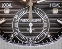 Patek Philippe Nautilus Travel Time Chronograph Grey Dial SS FULL SET Ref. 5990/1A-001