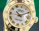 Rolex Ladies Datejust Pearlmaster Masterpiece Champagne 18K YG Ref. 80318