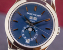 Patek Philippe Annual Calendar Blue Dial 18K White Gold / Bracelet Ref. 5396/1G-010
