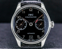 IWC Portuguese 7 Day Automatic SS Black Dial Silver Numerals Ref. IW500109