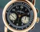 A. Lange and Sohne 1815 Flyback Chronograph Black Dial 18K Rose Gold Ref. 401.031