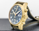 IWC Pilots Watch Chronograph Spitfire Automatic Bronze Green Dial Ref. IW387902