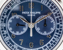 Patek Philippe 5070 Platinum Blue Dial Chronograph FULL SET UNPOLISHED Ref. 5070P