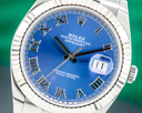 Rolex Datejust 41 Blue Roman Dial SS Oyster Bracelet Ref. 126334