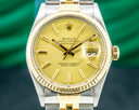 Rolex Datejust Champagne Dial SS / 18K FULL SET Ref. 16013