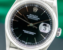 Rolex Datejust 16200 Black Dial SS Oyster FULL SET Ref. 16200