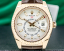 Rolex Sky Dweller 326135 Ivory White Dial Rose Gold / Alligator 2020 Ref. 326135