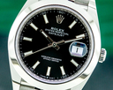 Rolex Datejust 41 Black Stick Dial SS Jubilee UNWORN Ref. 126300