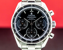 Omega Speedmaster 38 Co-Axial Chronograph Black Dial SS Bracelet Ref. 324.30.38.50.01.001