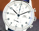 IWC Portuguese Chronograph SS Silver Dial / Blue Numerals NEW MODEL Ref. IW371605