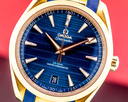 Omega Seamaster Aqua Terra Co-Axial Master Blue Dial 18k Rose Gold Ref. 220.52.41.21.03.001