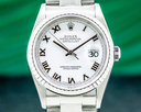Rolex Datejust White Dial Roman Numerals SS Oyster Ref. 16220