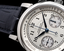 A. Lange and Sohne 1815 Flyback Chronograph 401.026 Silver Dial 18K White Gold Ref. 401.026