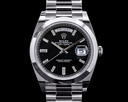 Rolex Day Date 228206 Black Dial Diamond Baguette Markers 40MM 2021 Ref. 228206
