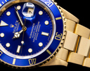 Rolex Rolex 16618 Submariner Blue Dial 18K Yellow Gold FULL SET Ref. 16618