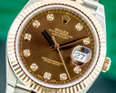 Rolex Datejust 41 126331 Tobacco Brown Diamond Dial 18K Rose / SS Ref. 126331