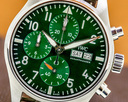 IWC Pilots Watch Chronograph 41mm SS Green dial UNWORN Ref. IW388103