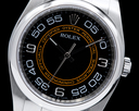 Rolex Oyster Perpetual 116000 SS Black & Orange Dial Ref. 116000