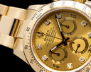 Rolex Daytona 116528 18K Yellow Gold Champagne Diamond Dial Ref. 116528