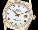 Rolex Datejust 16018 18k Yellow Gold / White Dial Ref. 16018