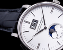 A. Lange and Sohne Saxonia 384.026 Moon Phase Automatik 18K White Gold / Silver Dial Ref. 384.026