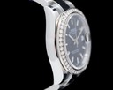 Rolex Ladies Midsize Rolex Datejust Black dial with factory diamond bezel Ref. 178384-0031