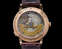 A. Lange and Sohne Saxonia 384.032 Moon Phase Automatik 18K Rose Gold Silver Dial Ref. 384.032