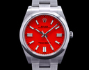 Rolex Oyster Perpetual 124300 41mm SS / Coral Red Dial 2021 Ref. 124300