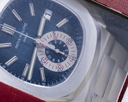 Patek Philippe Nautilus 5980/1A Chronograph SS Blue Dial DOUBLE SEALED Ref. 5980/1A-001