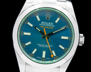 Rolex Milgauss Blue Dial Green Crystal 2021 Ref. 116400GV