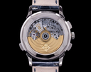 Patek Philippe World Time 5930G Chronograph 18k White Gold Blue Dial Ref. 5930G-001