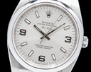 Rolex Oyster Perpetual Silver Dial SS 34mm Ref. 114200