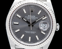 Rolex Datejust 41 126334 Grey Stick Dial SS Oyster 2022 Ref. 126334