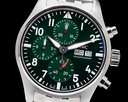 IWC Pilots Watch Chronograph 41mm SS Green dial Ref. IW388104