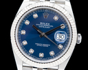 Rolex Datejust 41 Blue Dial DIAMONDS Ref. 126334